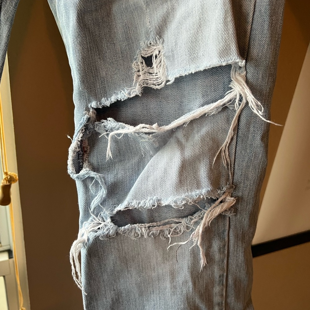 Abercrombie and Fitch Vintage 5 Pocket Distressed Denim Flare Leg Bootcut - Picture 2 of 9